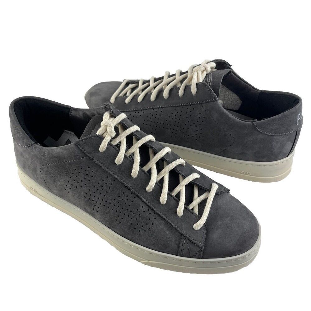 P448 Gray Sneakers with White Laces